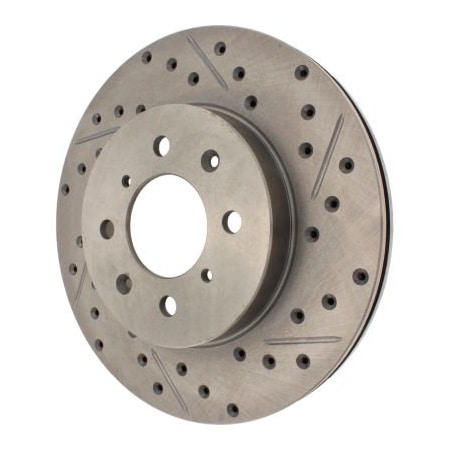 Centric StopTech Select Sport Drilled and Slotted Brake Rotor; Front Left, StopTech 227.40021L 227.40021L